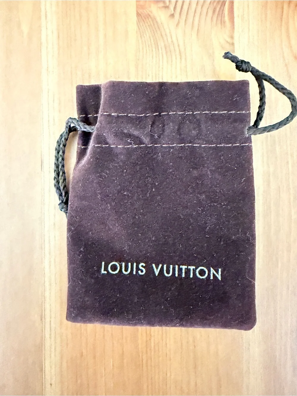 Louis Vuitton Brown Storage Gift Box and Small Velvet Pouch